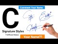 ✔️ C Letter Signature Style | Signature Style Of My Name | Signature