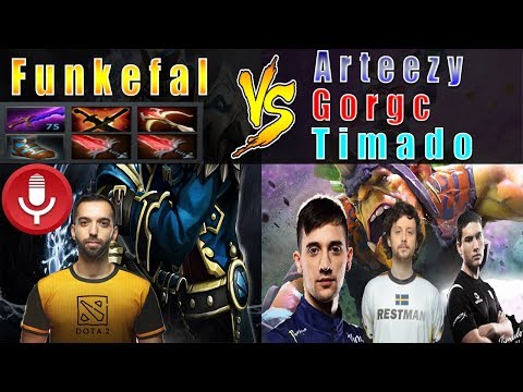 Funkefal Kunkka Vs Arteezy Alchemist + Gorgc + Timado. Arteezy Regrets Playing In Eu!