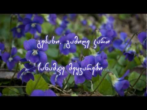 Nino Katamadze - Violets (iebi) +Lyrics