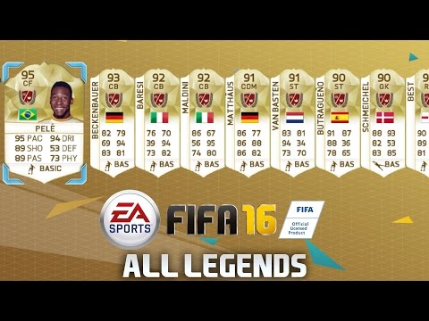 FIFA 16 ALL LEGENDS RATINGS AND CARDS FEAT ATTRIBUTES