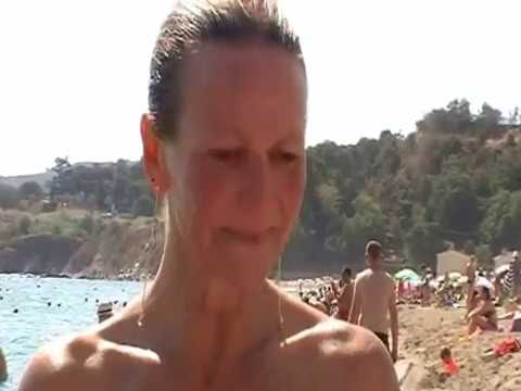 Kathy GALLOIS crique de l'Ouille - Argelès à la nage (préparatifs, départ, arrivée)