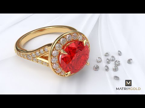 Split Shank Halo-style Ring - MatrixGold Webinar