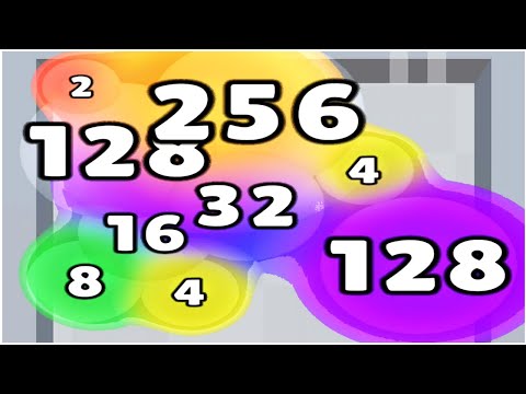 Bubble Ball 2048 - Gameplay Walkthrough - reach 512