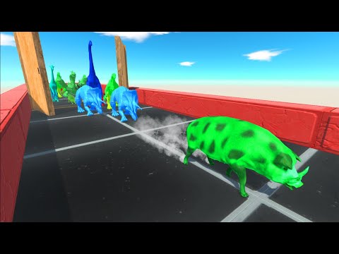 Race to get a eat Green Pig #5 | Animal Revolt Battle Simulator