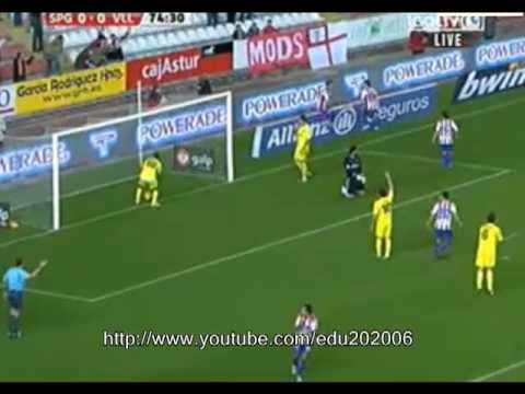 Sporting de Gijón - Villarreal / Gol de Bilic min 75