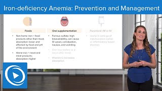 Iron-deficiency Anemia: Prevention and Management – Pediatric Nursing | Lecturio Nursing