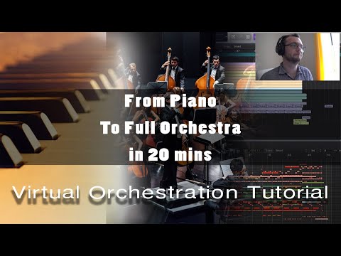 FROM PIANO TO FULL ORCHESTRA IN 20 MINS - How to orchestrate a piano chord progression