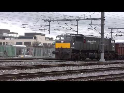 IE class 071 (077) + Tara Mines - Fairview Dart Depot, Dublin