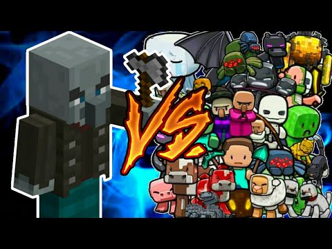 Vindicator VS All Mobs || Minecraft