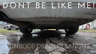 Volkswagen Sunroof Drain Clean Out MK6