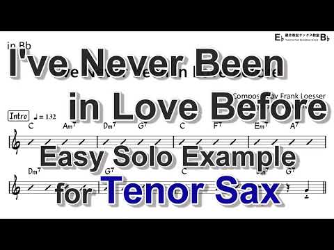 I've Never Been in Love Before - Easy Solo Example for Tenor Sax