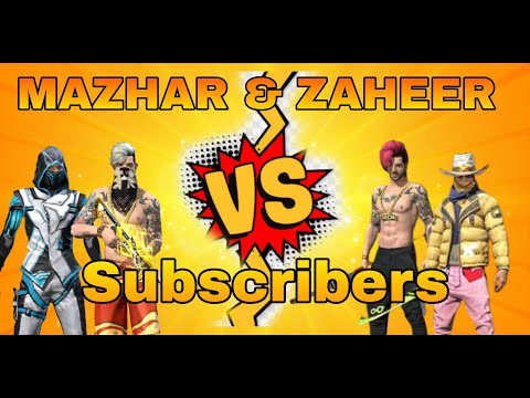 GAMING WITH MAZHAR & GAMER BOY ZAHEER VS TWO CHALLENGING SUBSCRIBERS ( YOUTUBERS VS SUBSCRIBERS )