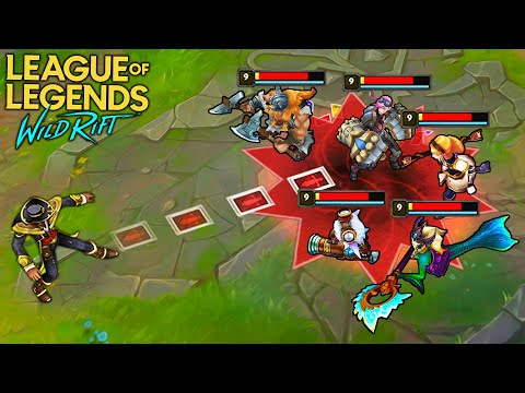 Wild Rift What 1000 Hours of Twisted Fate Looks Like  - LoL Wild Rift Twisted Fate Gameplay Montage