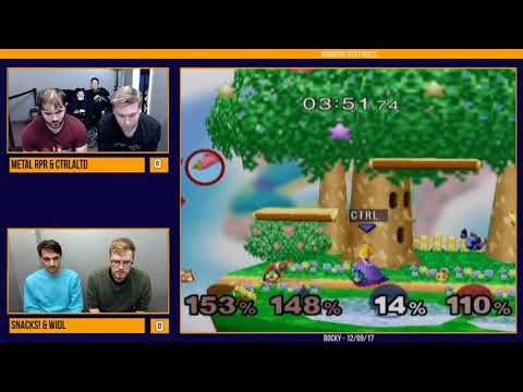 ROCKY | Metal Reaper & CtrlAltDefeat vs Widl & Snacks - Winners Qtr Finals - SSBM Doubles