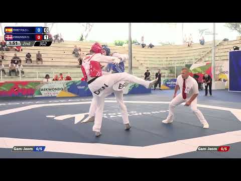 302 Round of 32 MEN M  68KG ESP PEREZ POLO J  DEN JORGENSEN O