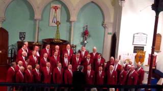 Jamie Hutchinson on the Violin with Tenby Male Choir