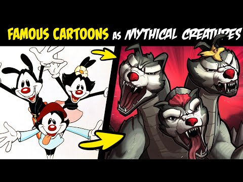What if FAMOUS CARTOONS Were MYTHICAL CREATURES?! (Lore & Speedpaint)
