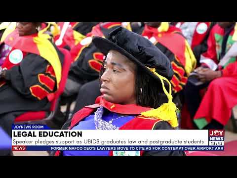 Legal education: Speaker pledges support as UBIDS graduates law and postgraduate students