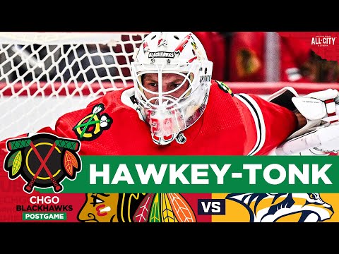 BLACKHAWKS POSTGAME: Drew Commesso SHUTS OUT Nashville Predators For First NHL Win | CHGO Blackhawks