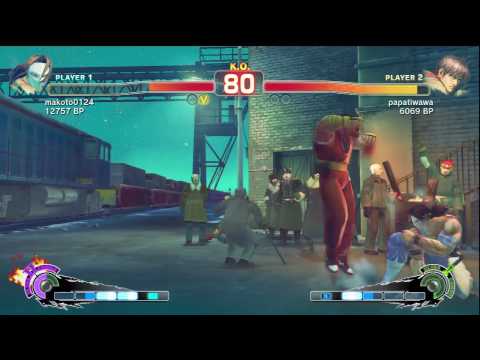 SSF4 - makoto (Claw) VS. papatiwawa (Guy)