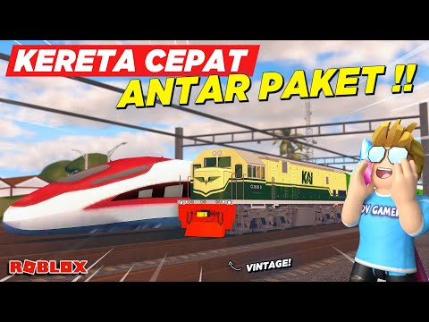 JADI MASINIS KERETA CEPAT ANTAR GERBONG PAKET SPESIAL !! REVIEW GAME KAI - Roblox Indonesia