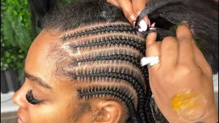 OMBRÉ STRAIGHT BACK BRAIDS | STITCH BRAIDS 😍😍😍