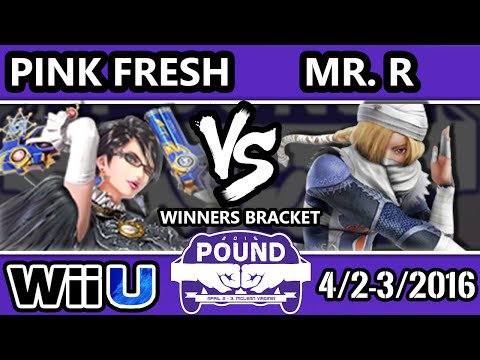 Pound 2016 - Pink Fresh (Bayonetta) Vs. Mr. R (Sheik) - Pools Round 2 - Smash Wii U