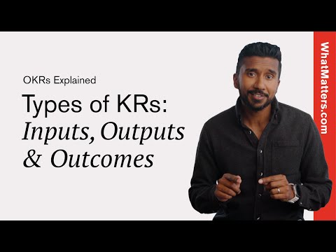 When to use Inputs, Outputs and Outcomes in OKRs | OKRs Explained