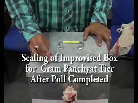 Sealing of Improvised Box after poll, Panchayat Vote Video