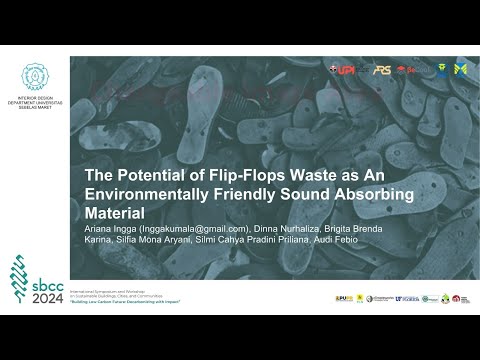 SBCC 2024  - Ariana Ingga - ABS-SBCC-24063- The Potential of Flip- Flops waste.