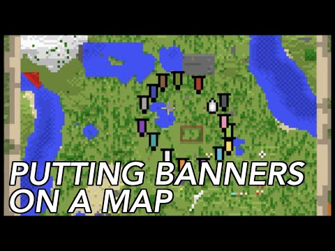 How To Put A Banner On A Map In Minecraft?
