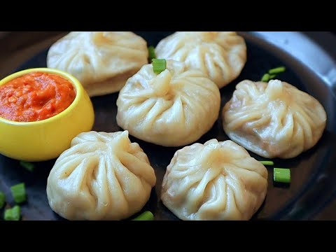 వెజ్ మోమోస్👉 ఇంట్లోనే ఈజీగా చేస్కోవచ్చు👌| Veg Momos Recipe In Telugu | Veg Momos With Tasty Chutney