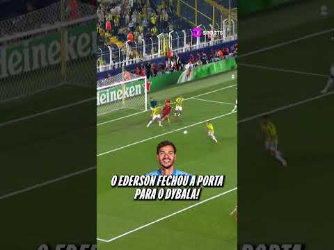 DYBALA TENTOU COM A PERNA RUIM, MAS EDERSON FEZ UMA BOA DEFESA NA CHAMPIONS #shorts