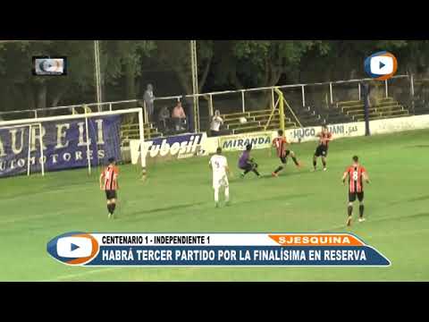 Resumen Div. Reserva: Centenario 1 Vs Independiente 1 - 23/11/2018