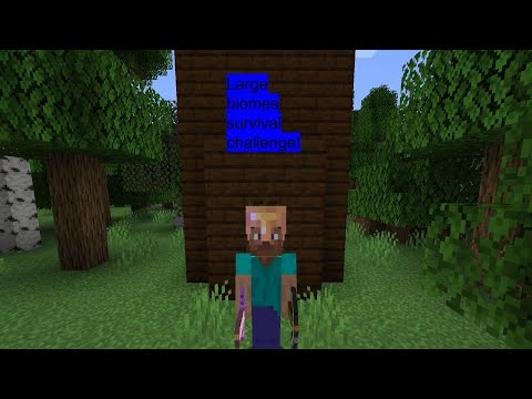 Minecraft large biomes survival EP.1