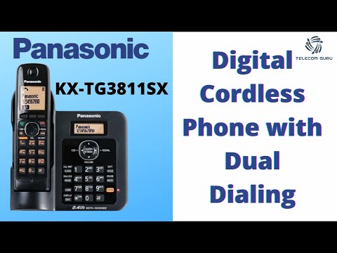 Panasonic KX-TG3811SXB Cordless Landline Phone.