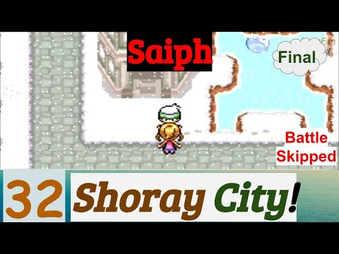 Pokemon Saiph Part 32 PokeFan Exploring Shoray City | GBA Rom Hack