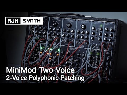 MiniMod Two Voice - A Polyphonic SEM-Inspired Eurorack system layout with the GEMINI 2412