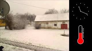 preview picture of video 'Hóesés 2014 timelapse (Snowfall 2014 timelapse) [HD]'