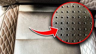 How to Clean Perforated Leather - SUPER EASY!