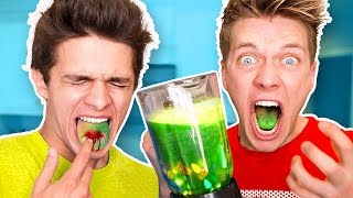 SOUREST DRINK IN THE WORLD CHALLENGE!! Warheads, Toxic Waste Smoothie (EXTREMELY DANGEROUS)