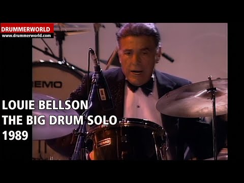 Louie Bellson: THE BIG DRUM SOLO - 1989 - #louiebellson  #drummerworld