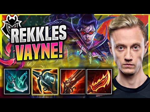 REKKLES PERFECT GAME WITH VAYNE! - G2 Rekkles Plays Vayne ADC vs Jinx! | Season 11