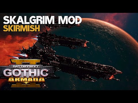 TITANS - 6x Eternal Crusader - Massive Battle | Skalgrim Mod Skirmish | Battlefleet Gothic: Armada 2