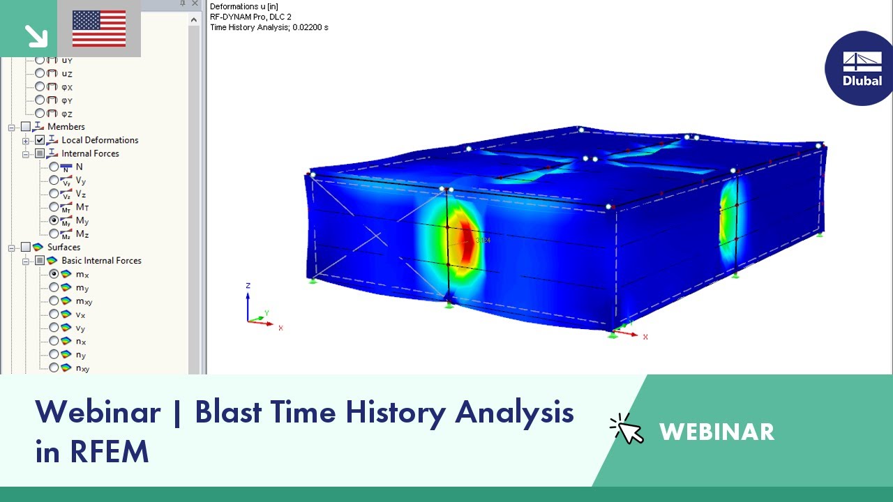 Webinar | Blast Time History Analysis in RFEM