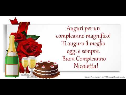 It's your birthday Nicoletta ... Buon Compleanno!