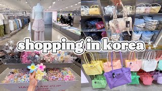 shopping in korea vlog 🇰🇷 summer fashion & accessory haul 🛍️ viral jelly bag & more!