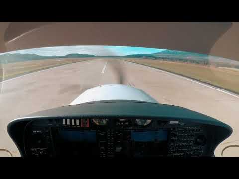 Take off from LZTT Poprad Tatry Slovakia flying