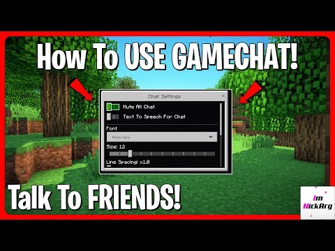 How to SET UP GAME CHAT in Minecraft Bedrock Edition! (Talk)