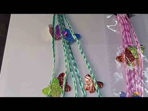 MECHA 5 TRANÇAS COLORIDAS BORBOLETA